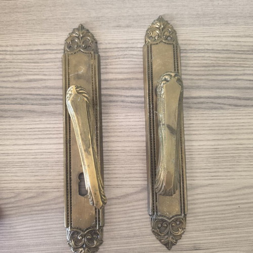 Vintage door handles, pair