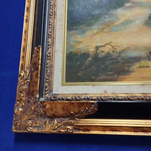 Painting 60x90 used with signature in beautiful frame