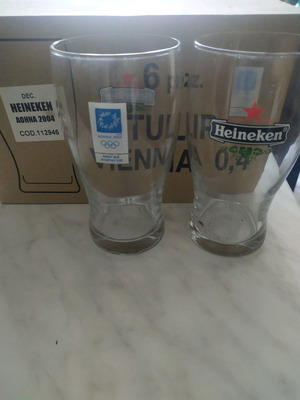 Συλλεκτικό ποτήρι μπύρας Heineken Ολυμπιακοί Αγώνες Αθήνα 2004