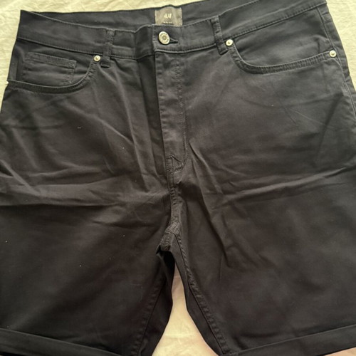Men's Bermuda shorts new, dark blue, size 34