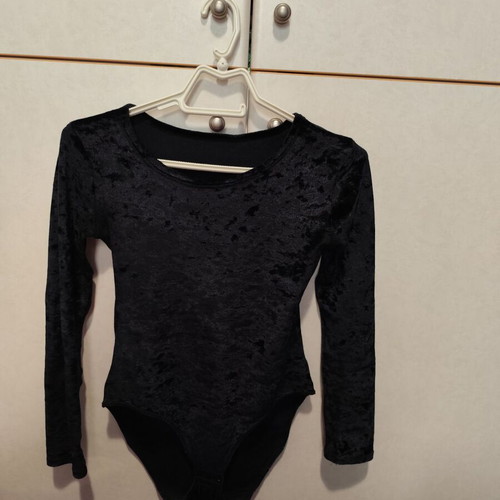 Velvet bodysuit used, black, sizes S and M