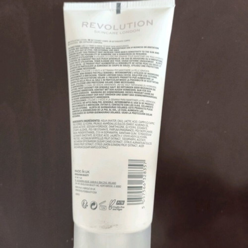 Revolution Skincare London body lotion used with glycolic acid 200ml