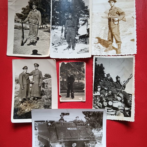 Military photos used, lot of 16 collectible pictures from various periods