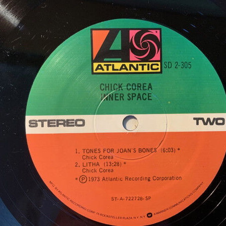 Chick Corea Inner Space vinyl record used, jazz