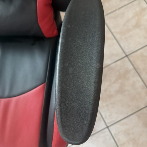 Gaming chair, black and red
