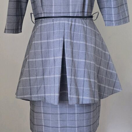 Vintage Expressions dress gray like new, size 12