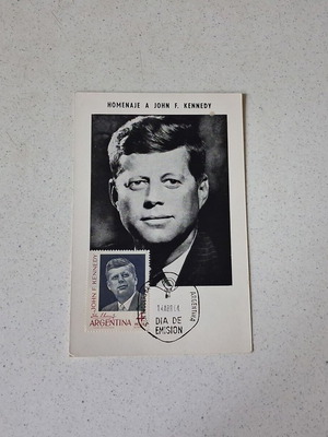 John F. Kennedy Argentina 1964 First Day Cover Maximum Card new