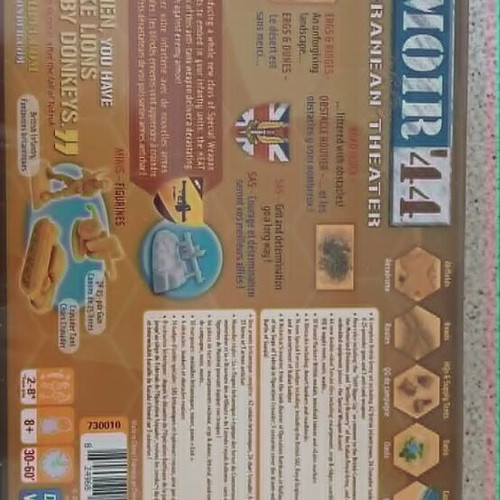 Memoir '44 Mediterranean Theater board game new with factory seal