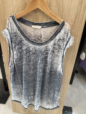 American Vintage sleeveless top like new, organic cotton, size M, grey