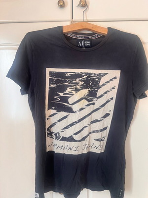 Armani Jeans T shirt used, black, size L