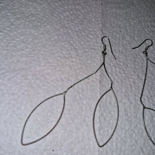 Fo dangling earrings used, silver
