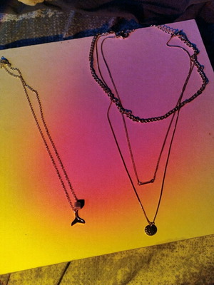 Necklaces new gold color from H&M and Jumbo with mermaid design