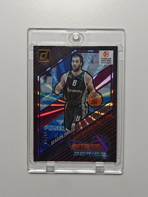 Spanoulis Panathinaikos card Retro series purple numbered 99 pieces like new