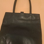 Longchamp δερμάτινη τσάντα μαύρη μεταχειρισμένη