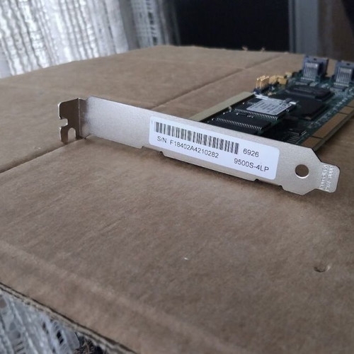 3ware Escalade 9500S-4LP 4-Port SATA PCI-X RAID Controller Card like new