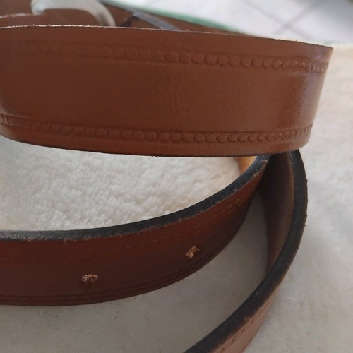 Leather belt in beautiful tan like new, size 120