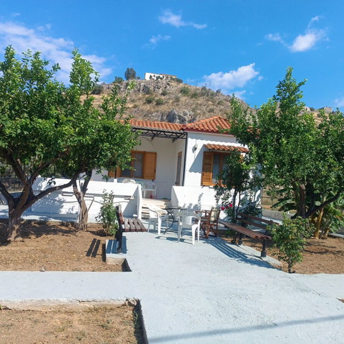 Detached house 75 m² with 40 olive trees and garden near sea in Paralio Astros