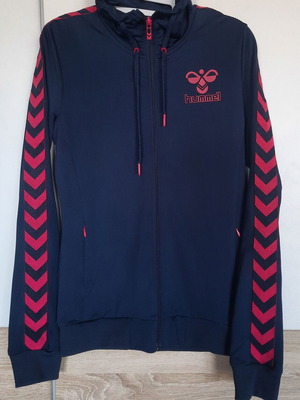 Hummel women's sports jacket Medium new, blue and pink