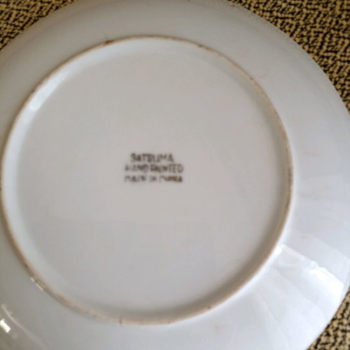 Atsuma decorative plate like new, Japanese technique, 21 cm diameter