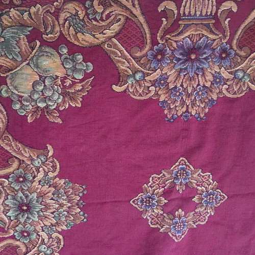 Vintage Jacquard Brocade Tablecloth 1940-1950 like new