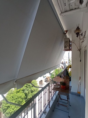 Sunshade fabrics like new, set of two, 4.8m each