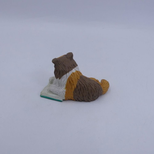 Claudia Rough Collie Dog used vintage toy 5 cm