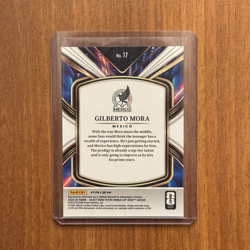 Gilberto Mora RC #17 Select Future Panini Select FIFA World Cup 2026 card