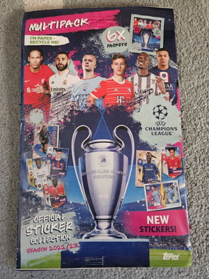 Topps UEFA Champions League Official Sticker Collection 2022/23 Multipack new