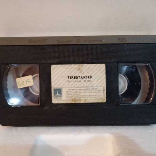 Firestarter VHS video cassette like new with case and subtitles