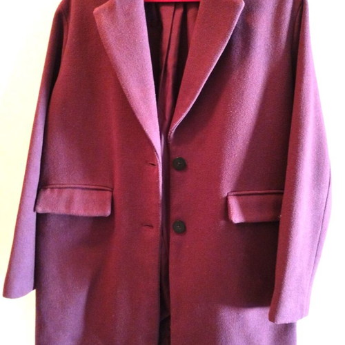Pull & Bear women's coat burgundy like new, sizes S and M