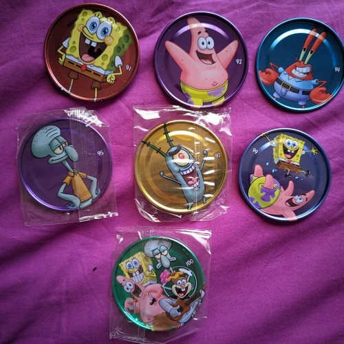Chipicao SpongeBob metal caps new, 7 different designs