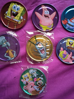 Chipicao SpongeBob metal caps new, 7 different designs