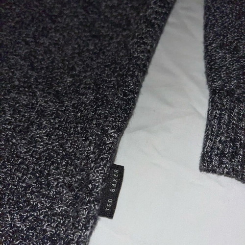 Ted Baker slim fit sweater, size M, black and grey