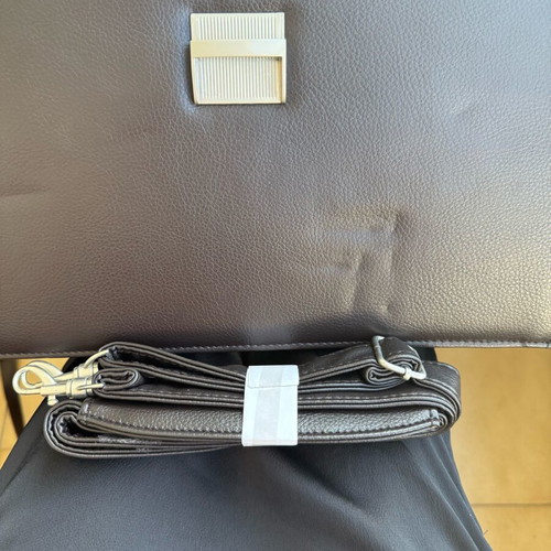 Men's laptop bag new brown with shoulder strap