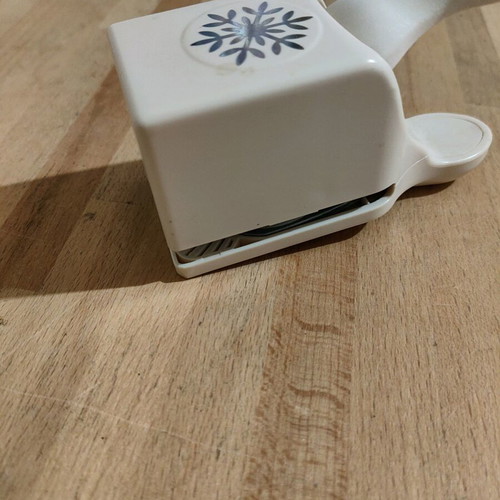 Snowflake paper punch used