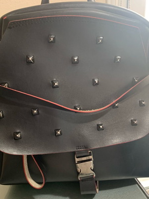 Francisco backpack FRNC used, leather, black and red