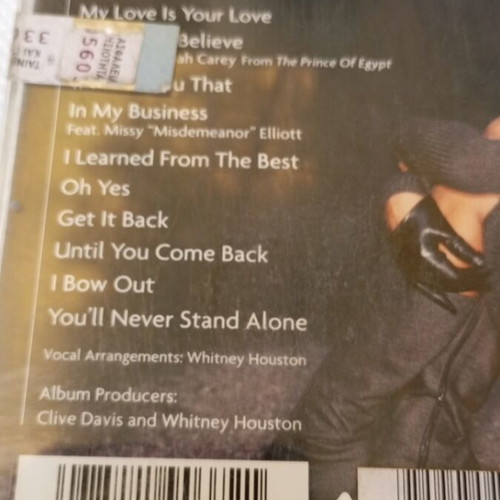 Whitney Houston My Love Is Your Love CD used, pop