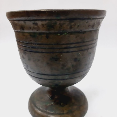 Antique Greek Brass Mortar and Pestle used, vintage kitchen decor