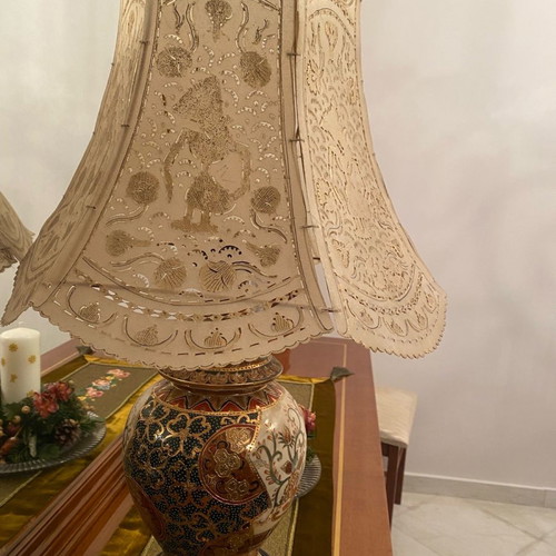 Japanese table lamp used