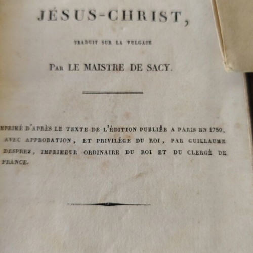 New Testament 1824 French edition used
