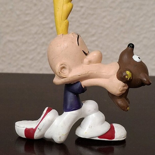 Titeuf PVC figure with teddy used, Plastoy
