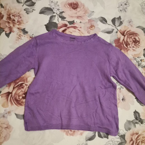 Kiabi lilac sweater like new for girls aged 4-5