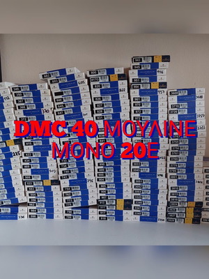 Κλωστές DMC μουλινέ καινούργιες, πακέτο 40
