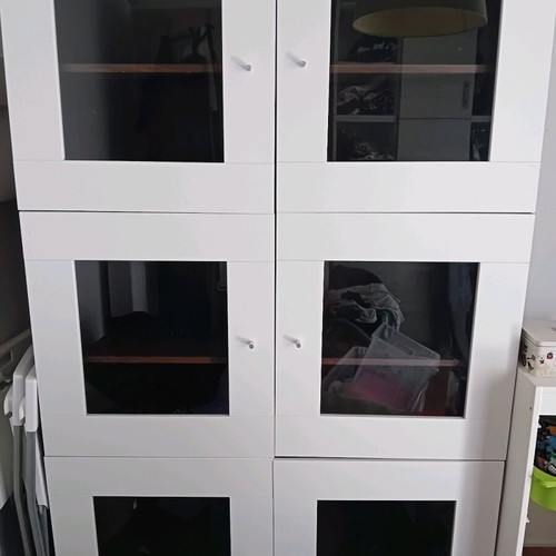 Ikea Besta bookcase cabinet composition, 6 doors