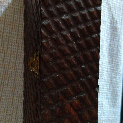 Handmade wooden box with Balkan fir and CNC carving, like new