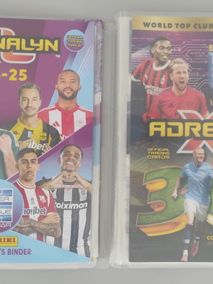 Adrenalyn XL Super League 2024-25 and FIFA 365 2025 collector's albums like new