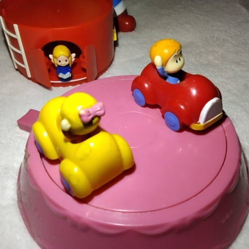 Vintage retro mechanical toy figures set used