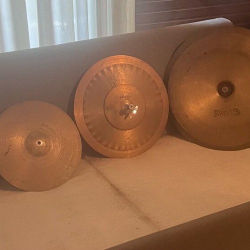 Paiste cymbals used