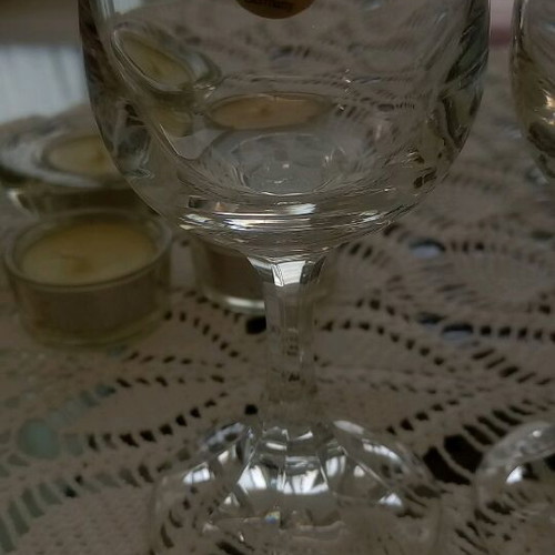 Echt Bleikristall Germany crystal wine glasses new, set of 2