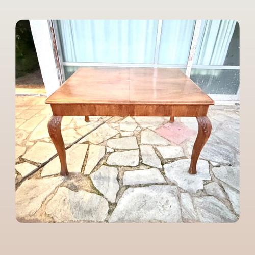 Extendable solid wood table refurbished over 2.20m length